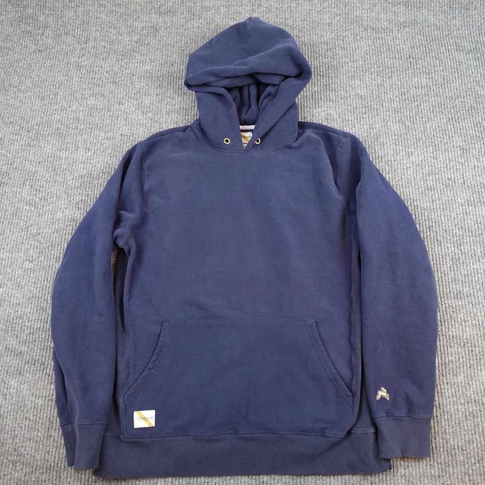Tracksmith Hoodie Mens XL Blue Fleece Pullover Sweatshirt Trackhouse Running